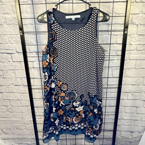 Max Studio Sleeveless Polka dot and Floral Dress - Size S - Picture 1 of 6